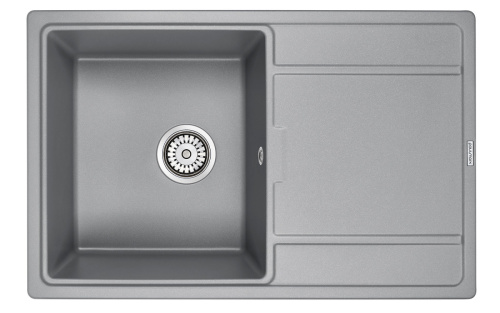 Кухонная мойка Paulmark FLUGEN 50-780 PM217850-GRM 80х50 цвет серый